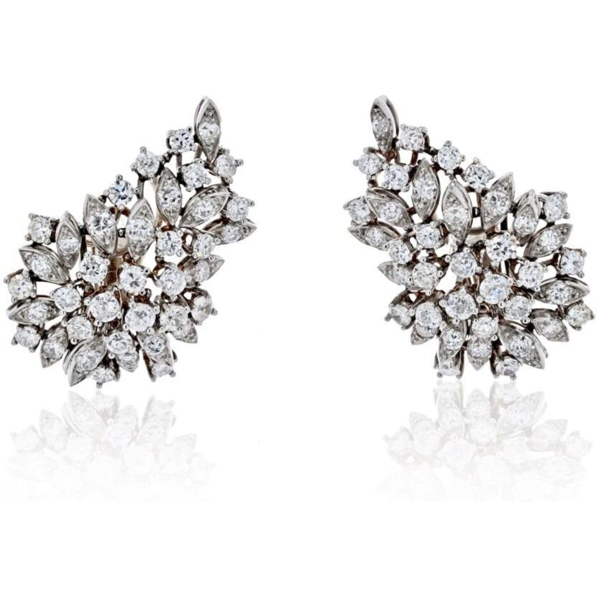 Courtney Lab Grown Diamond Earrings -14K White Gold, Halo, 0.70 Carat, –  Best Brilliance